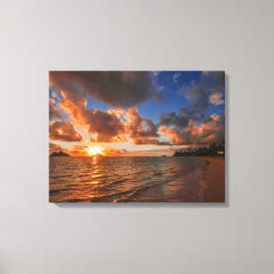 Toile Lever de soleil à l'île de Mokulua