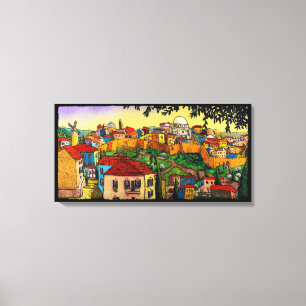 Toile Lever de soleil au-dessus de Jérusalem par