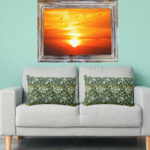 Toile Lever de soleil brillant de l'Iowa avec soleil jau