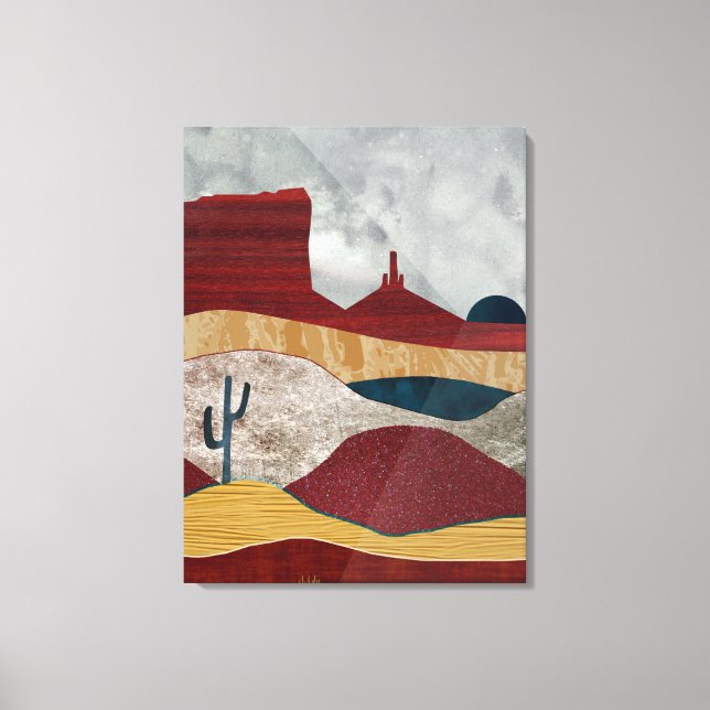 Toile Lever de soleil dans le désert (Recto)