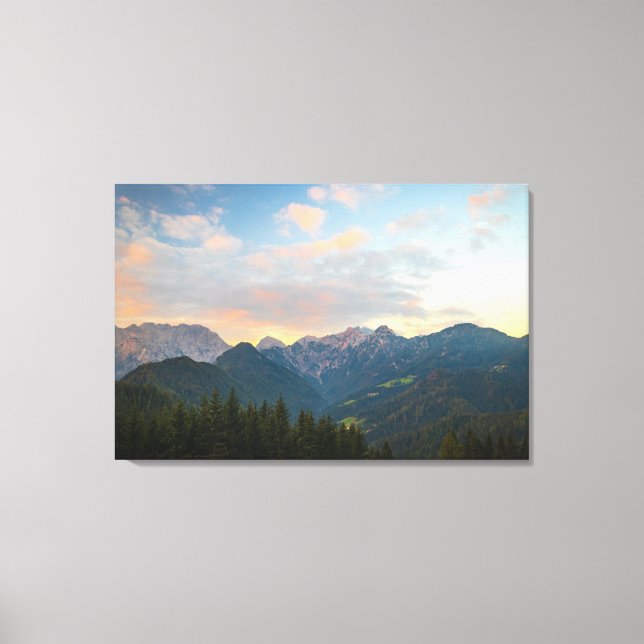 Toile Lever de soleil exceptionnel dans la vallée du Log (Recto)