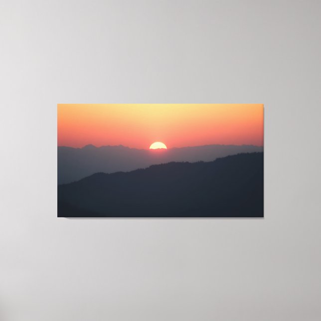 Toile Lever de soleil lointain (Recto)