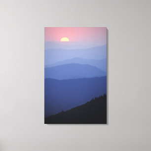 Toile Lever de soleil, montagnes du sud des Appalaches,