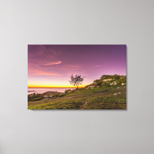 Toile Lever de soleil sur la plage dans Florianopolis