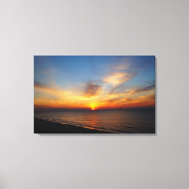 Toile Lever de soleil sur l'Atlantique (Recto)
