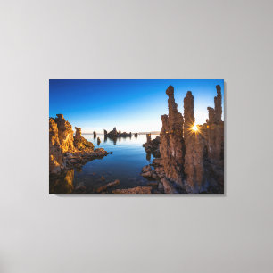 Toile Lever de soleil sur le lac Mono, Californie