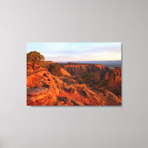 Toile Lever de soleil sur le sentier Grand View au monum