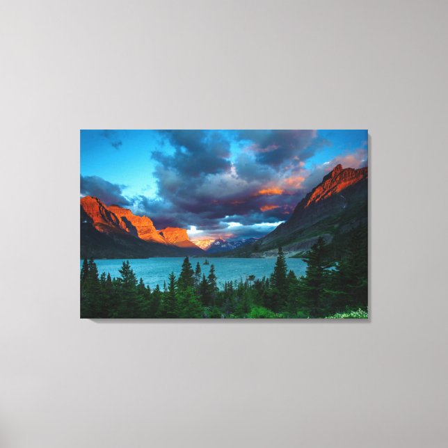 Toile Lever du soleil au lac St. Mary (Recto)