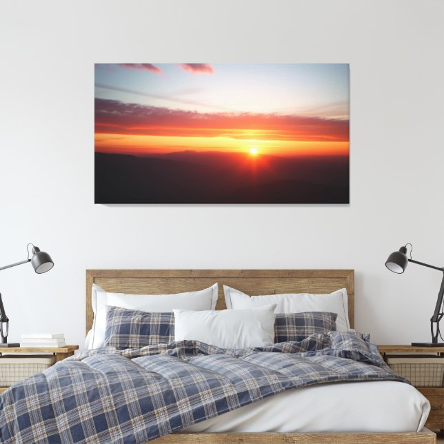 Toile Lever du soleil doré  (Insitu(Chambre))