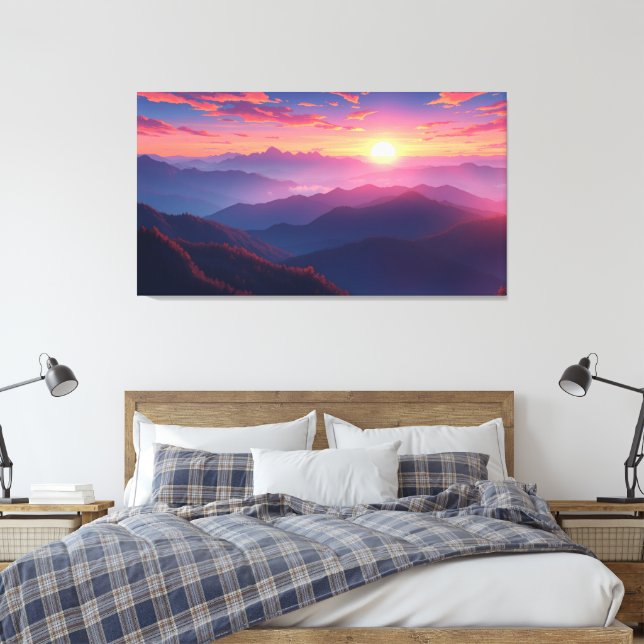 Toile Lever du soleil du matin  (Insitu(Chambre))