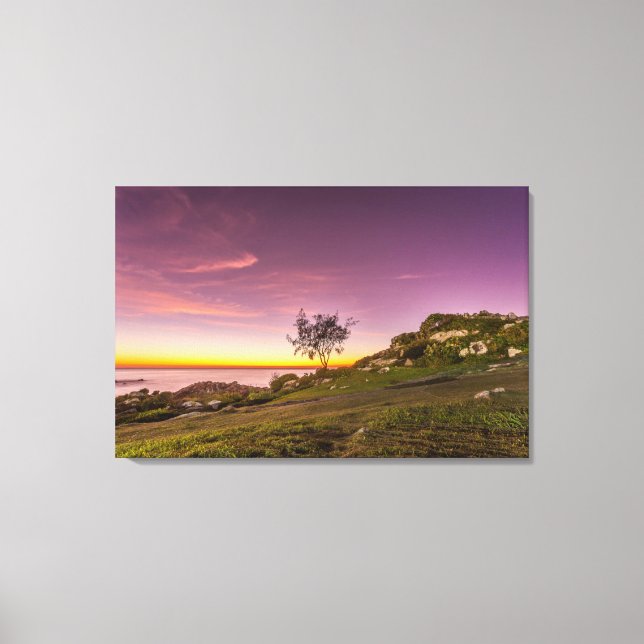Toile Lever Du Soleil Sur La Plage De Florianopolis (Recto)