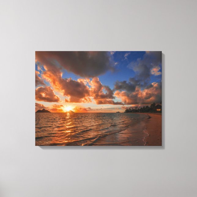 Toile Lever Du Soleil Sur L'Île De Mokulua (Recto)