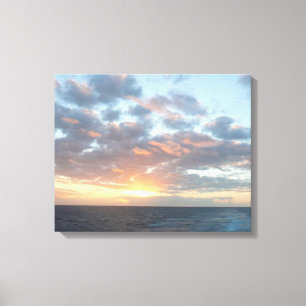 Toile Lever du soleil sur Sea I Pastel Seascape