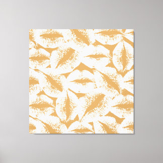 Toile Lèvres blanches #17