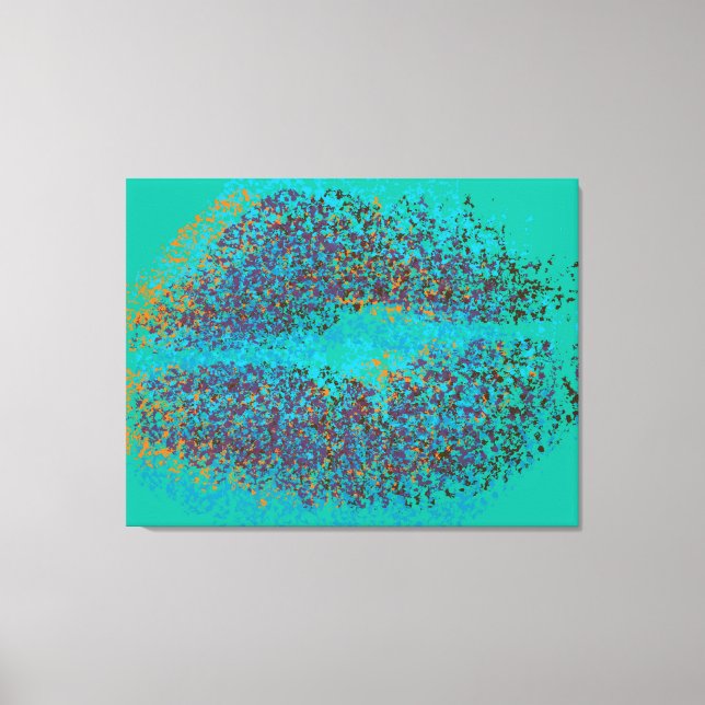 Toile Lèvres colorées rétro (Recto)