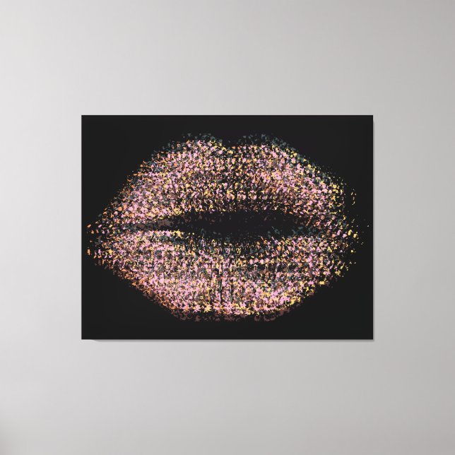 Toile Lèvres d'art Abstrait moderne #49 (Recto)