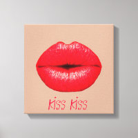 Lèvres de café baiser pop art