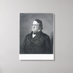 Toile Lewis Cass, gravé par William G. Jackman (fl.c.1