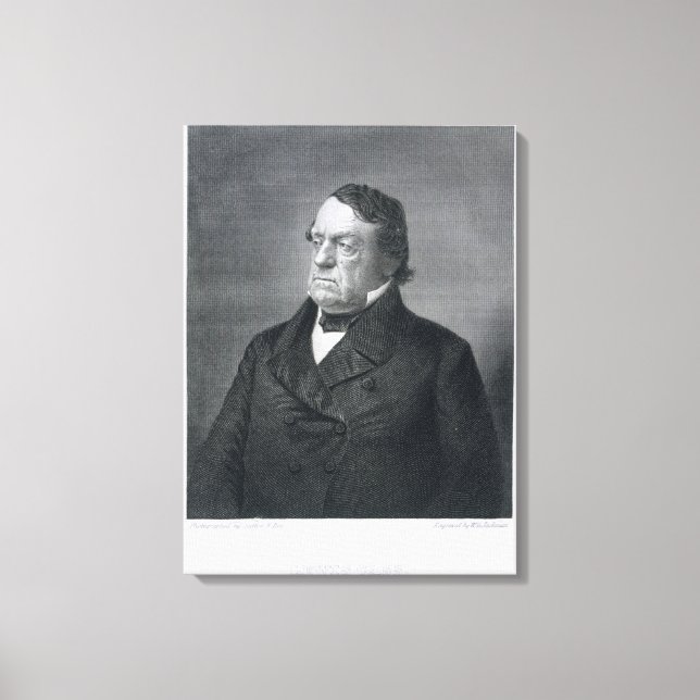 Toile Lewis Cass, gravée par William G. Jackman (fl.c.1 (Recto)