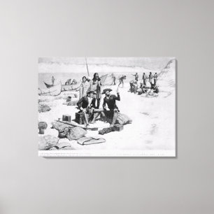 Toile Lewis et Clark à la bouche de la Colombie