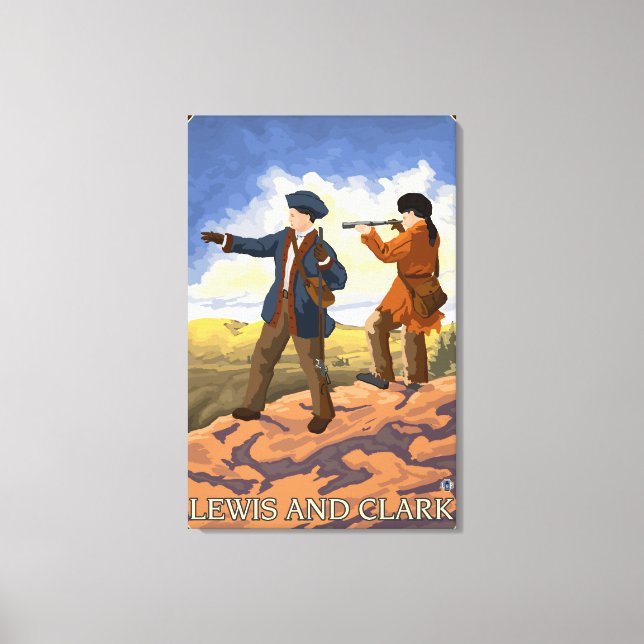 Toile Lewis et Clark Explorer l'Ouest (Recto)