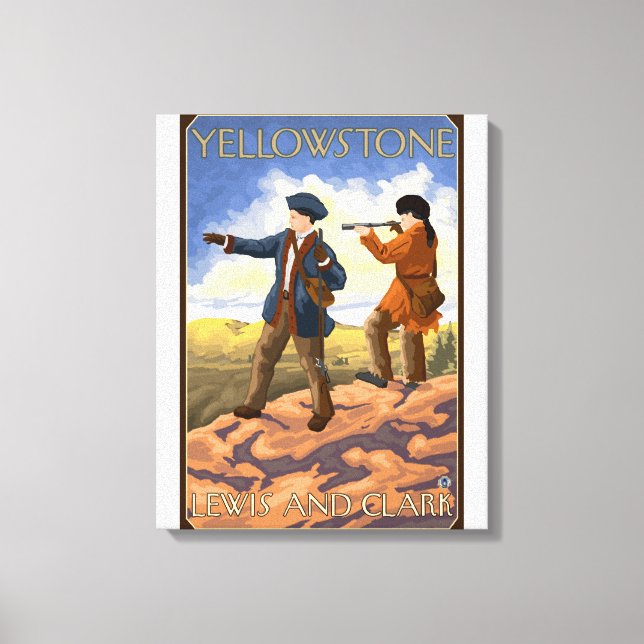 Toile Lewis et Clark - Parc national de Yellowstone (Recto)