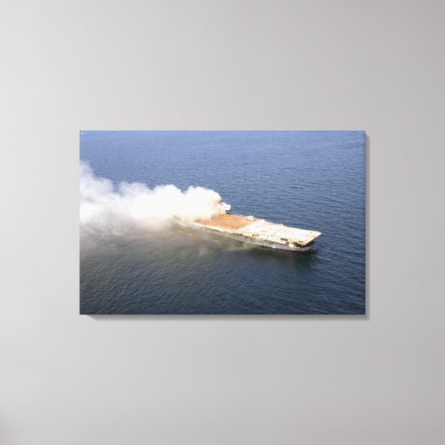 Toile L'ex-Oriskany, un avion déclassé (Recto)