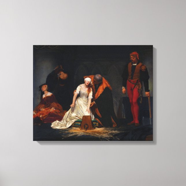 Toile L'exécution de Lady Jane Grey par Paul Delaroche (Recto)