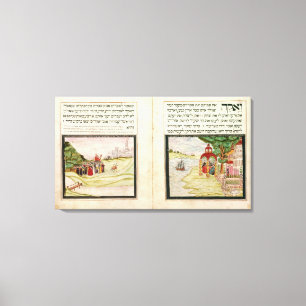 Toile L'exil de Hagar et d'Ishmael