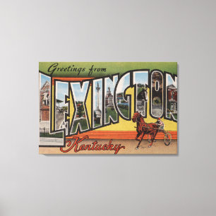 Toile Lexington, Kentucky - grandes scènes de lettre