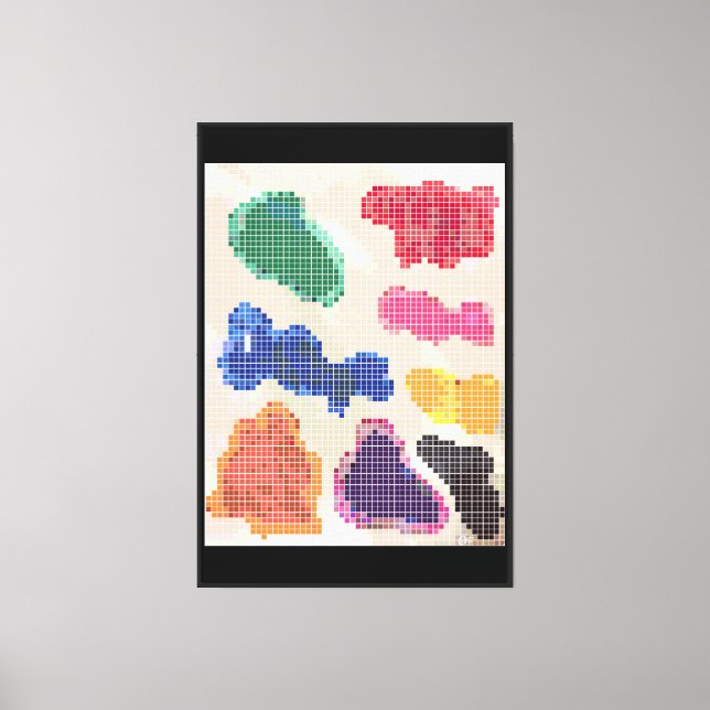 Toile L'expérience Pixel de Kandi (Recto)