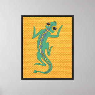 Toile Lézard vert Buggi artistique clipart-27847