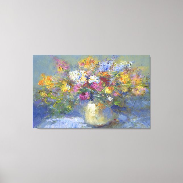 Toile Lg. Image de peinture florale (Recto)