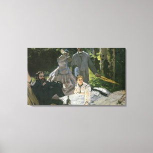 Toile l'Herbe de sur de Dejeuner de Claude Monet ,
