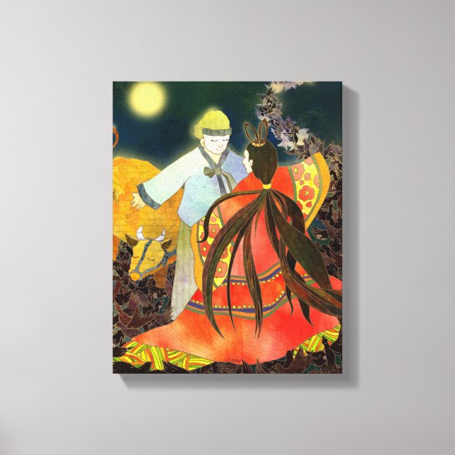Toile L'histoire de Chilseok en Corée (Recto)