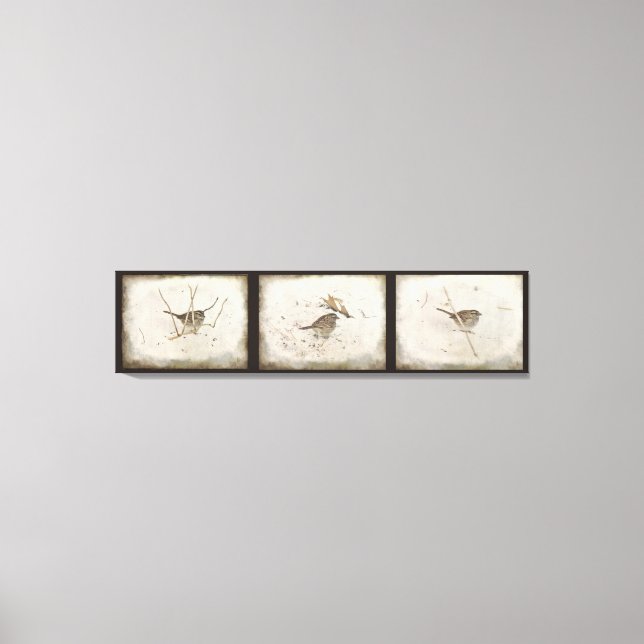 Toile L'hiver et le Bruant (Recto)