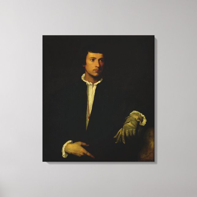 Toile L'homme avec un gant, c.1520 (Recto)
