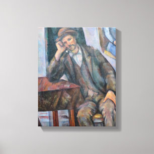 Toile L'homme fume un tuyau - Paul Cezanne - c1893