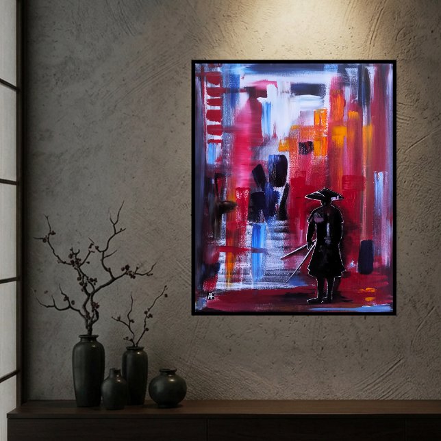 Toile L'Horizon du Samouraï Peinture par Alfred Fox (Créateur téléchargé)