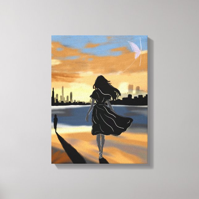 Toile L'Horizon I A – Voyage vers la croissance (Recto)