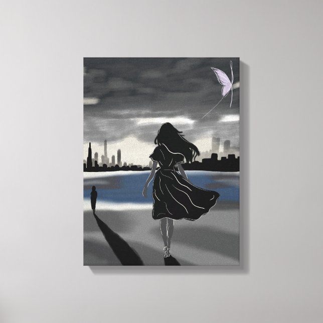 Toile L'Horizon I C – Voyage vers la croissance (Recto)