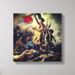 Toile Liberty Leading the People Eugène Delacroix