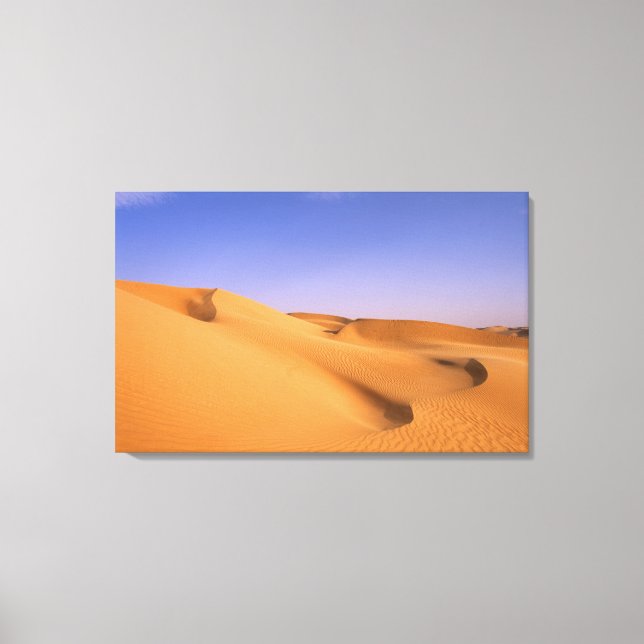 Toile Libye, Fezzan, désert du Sahara, Erg Murzuq, Sable (Recto)