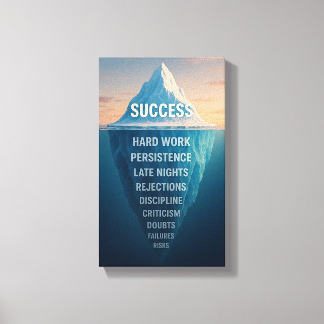 Toile L'iceberg du succès (Recto)