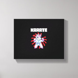 Toile Licorne de karaté mignonne - MMA Karate arts marti