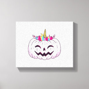 Toile licorne d'Halloween