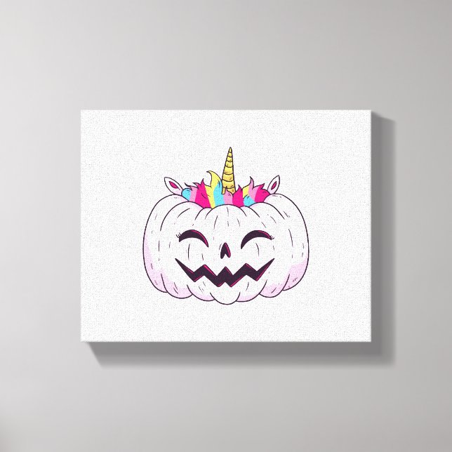 Toile licorne d'Halloween (Recto)