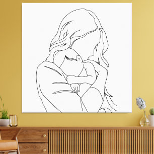 Toile Lien indestructible – Ligne artistique mère et enf