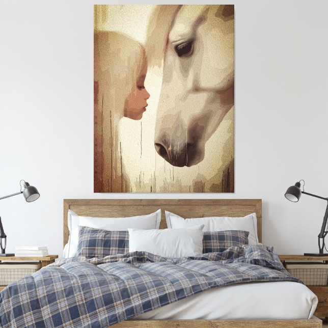 Toile Lien Innocent – Art de l'Enfant et du Cheval (Insitu(Chambre))