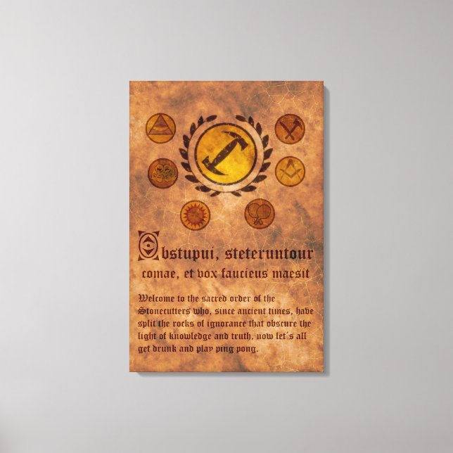 Toile Lienzo Cuadro Los Simpsons Magios stonecutters (Recto)